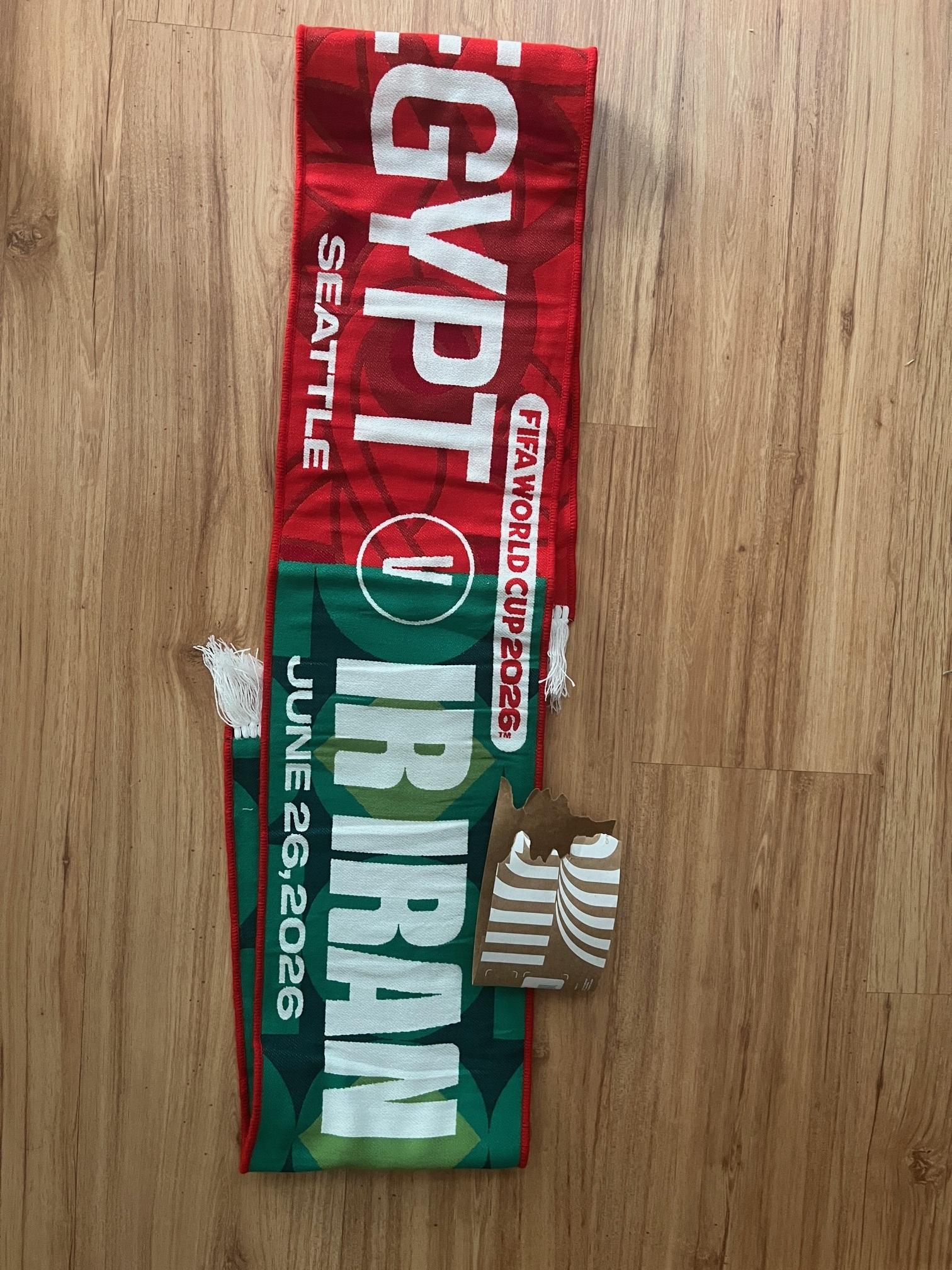 Iran VS Egypt Lumen Stadium Exclusive Match Day Scarf FIFA