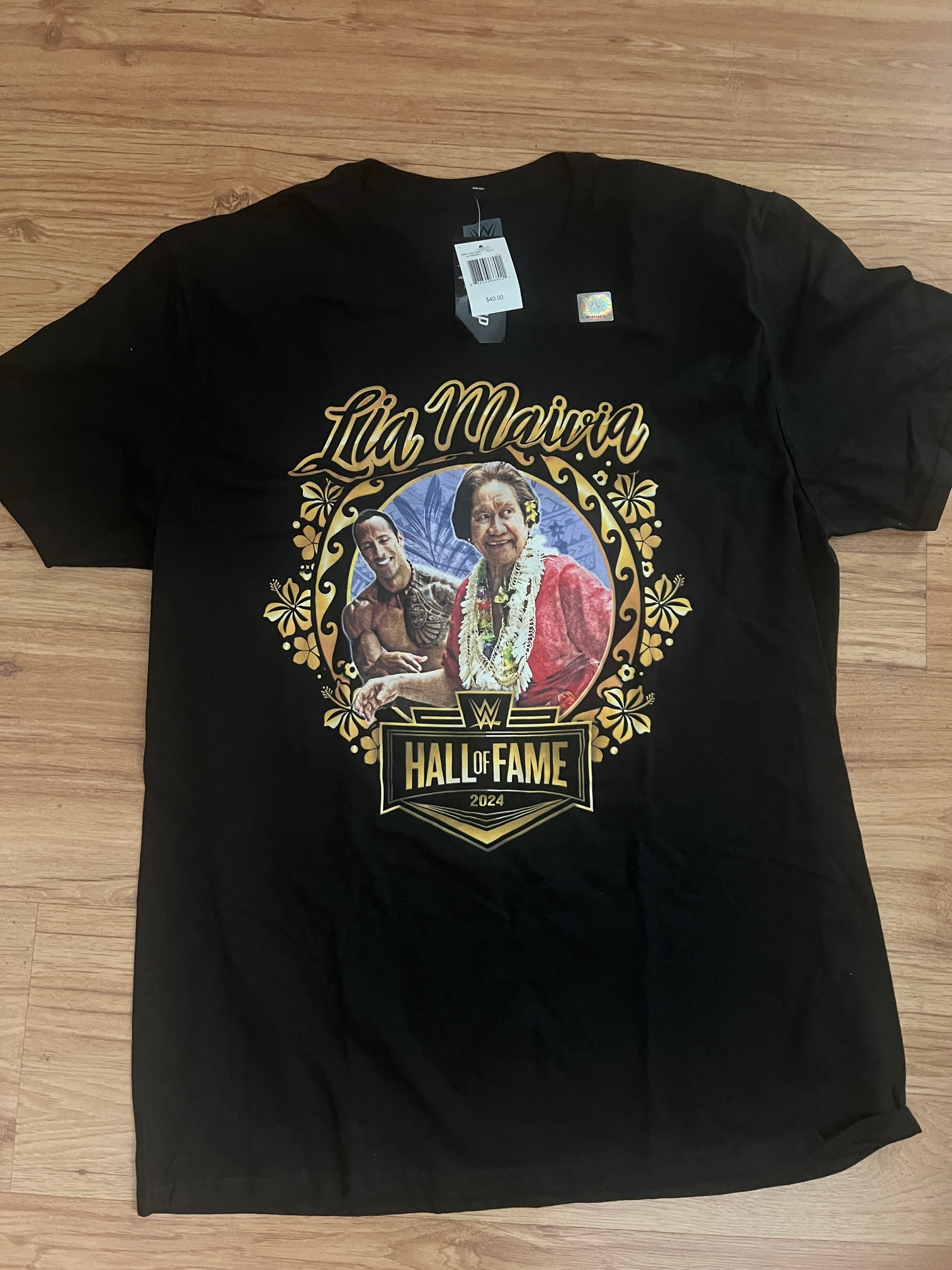 Lia Maivia 2024 WWE Hall of Fame T-Shirt - Size large